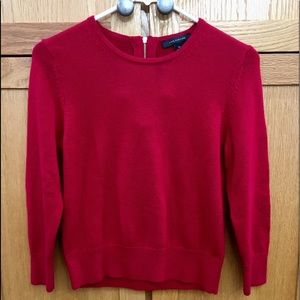 Anne Taylor Crew neck sweater, back zipper size M.